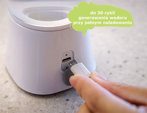 Ładowanie generatora wodoru Q-Cup Touch